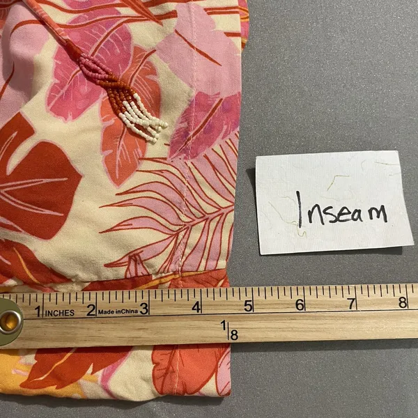 Haute Hippie Shorts Size Medium Hawaiian Tropical Floral India Summer Resort - Image 10