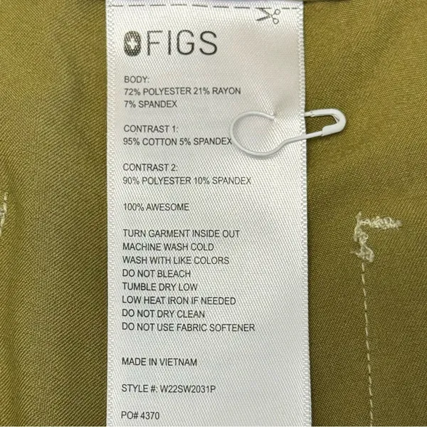 Figs Women's Petite High‎ Waisted Uman Relaxed Jogger Scrub Pants Bonsai XXS - Image 7
