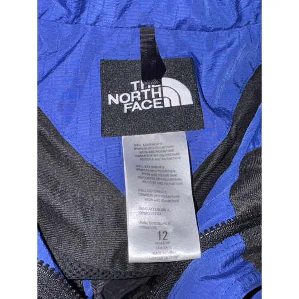 Vintage The North Face Women's Blue Black Hooded Ski Jacket Size 12 Waterproof - Image 6