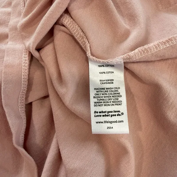 Life is Good Pink Snowman Chill Crew Neck Long Sleeve Crusher‎ Tee LARGE - Image 8