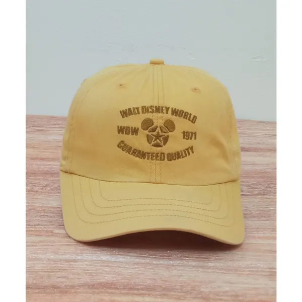 Disney Adults Unisex Hat Cap Yellow Adjustable Vintage Mickey Mouse 71 One Size - Image 2