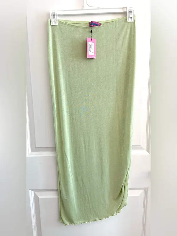 Edikted Milan Slitted Maxi Skirt NWT Medium - Image 3