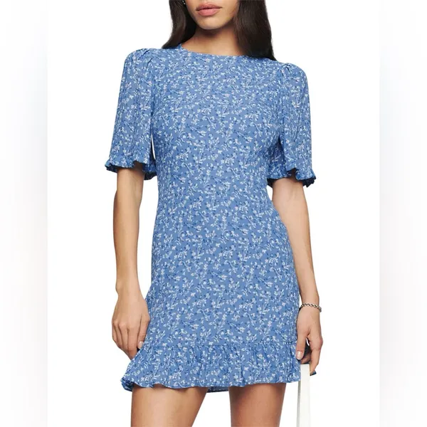 Reformation ALAINA FLORAL MINI DRESS - Image 7