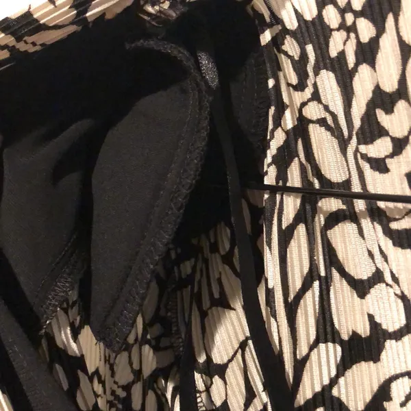 Vintage 90s Connected Apparel Black and White Ruffled Maxi Dress - Image 7