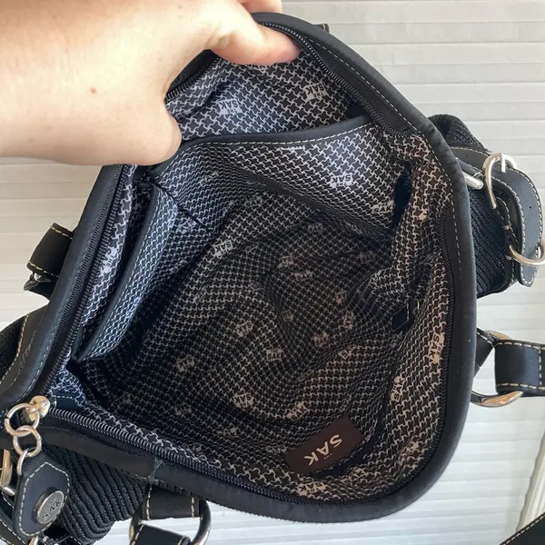 The Sak Black Knitted Baguette Purse - Image 7
