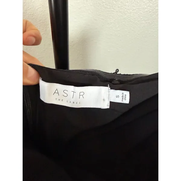 ASTR The Label Black Strapless Tiered Ruffle Mini Dress Size S - Image 2