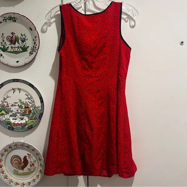 Rihoas Red Hearts Square Neck Mini Dress - Image 6