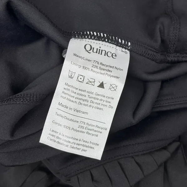 Quince Black Court Sport Pleated Tennis Mini Skirt - Image 9
