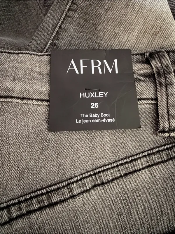AFRM Huxley The Baby‎ Boot Jeans Sz. 26 NWT - Image 4