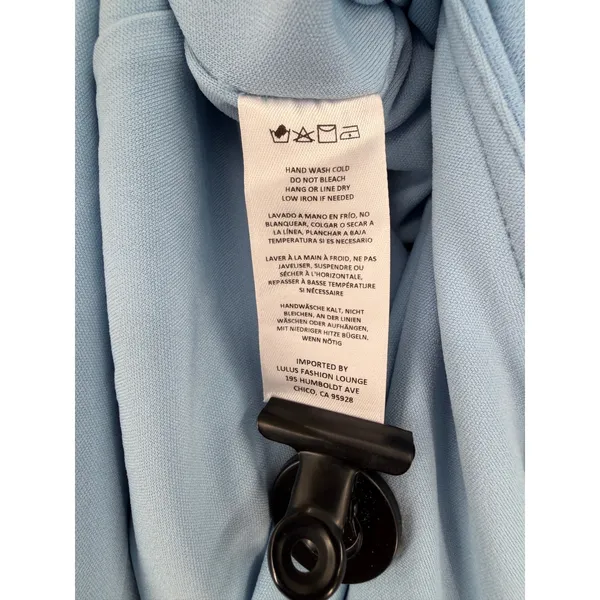 Lulus Ismene Light Blue Corset Seamed Strapless Maxi Dress NWT Sz XS - Image 7