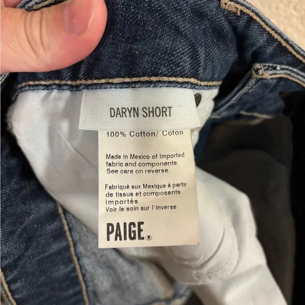 PAIGE Distress Denim Daryn Shorts NWOT - Image 4