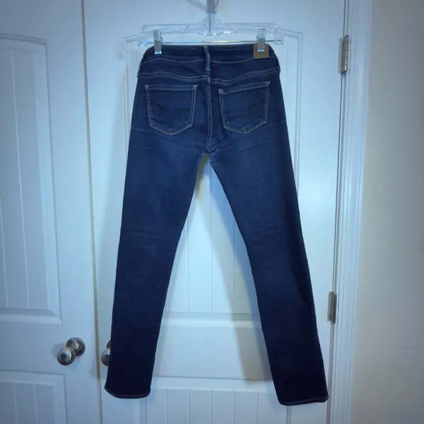 American Eagle AE Skinny Jeans Womens 2 Dark Wash Stretch Denim Everyday Iconic - Image 3
