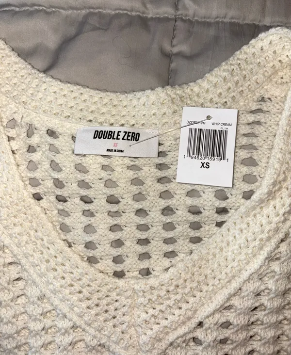 Double Zero Crochet Crop Top - Image 2