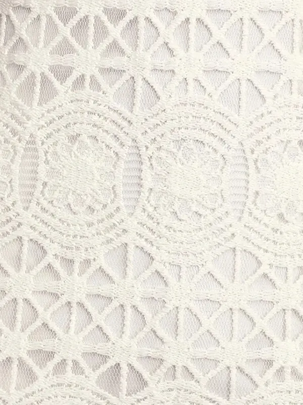 Lulus Love You For Eternity White Crochet Lace Shift Dress Size Small Like New - Image 4