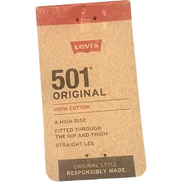 Levi's 501 Original‎ Women's Jeans Light Wash Floral Patch Straight Leg 30x30 - Image 7