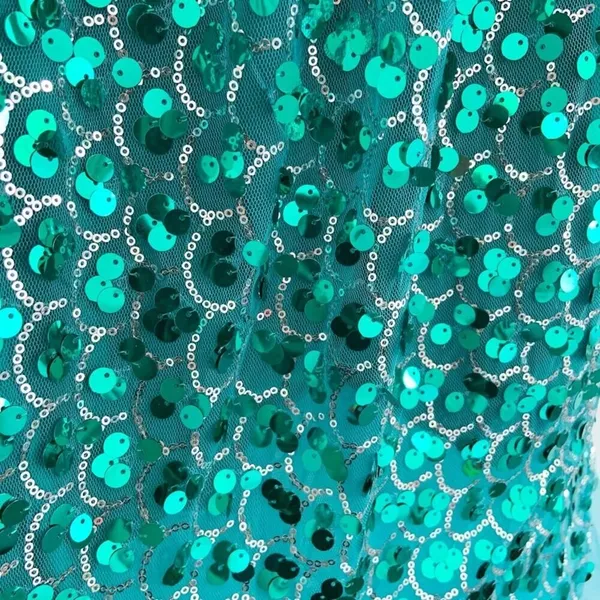 Charades Sequin Mermaid Costume Ariel Halloween Costume NEW Medium - Image 9