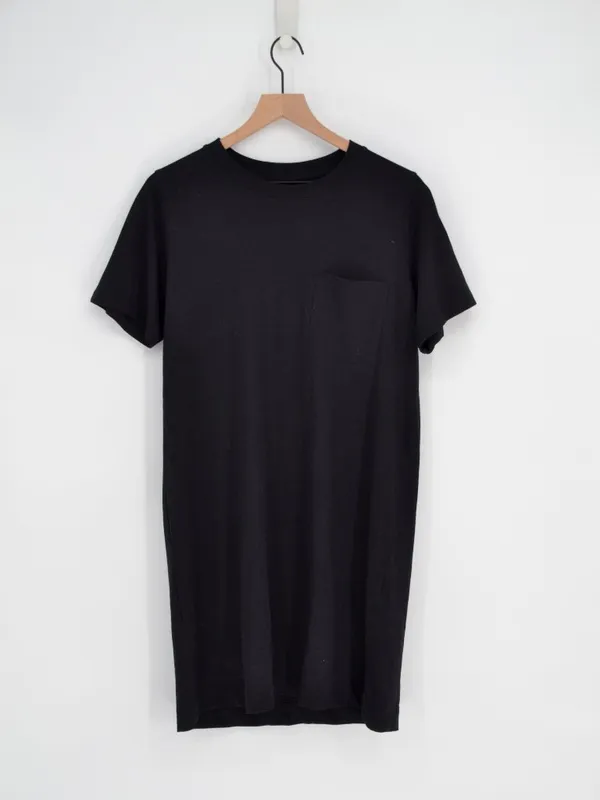 Everlane Cotton T-Shirt Dress Black M - Image 2