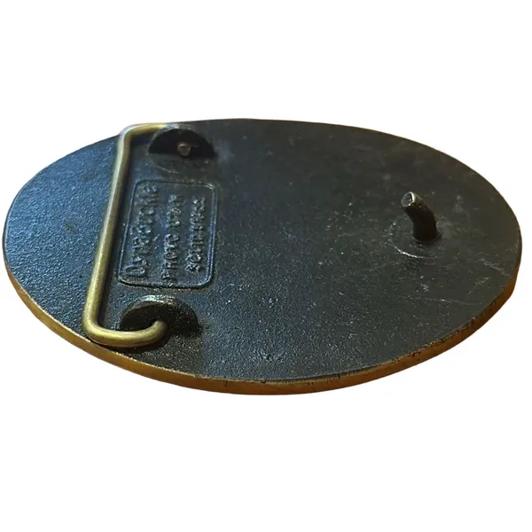 Smith Pacific Steel Dyna Brass Vintage Belt Buckle - Image 3