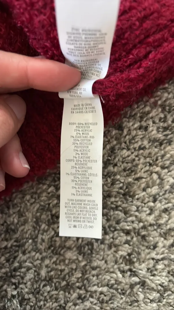 Aerie Red Sweater Oversized - Image 4