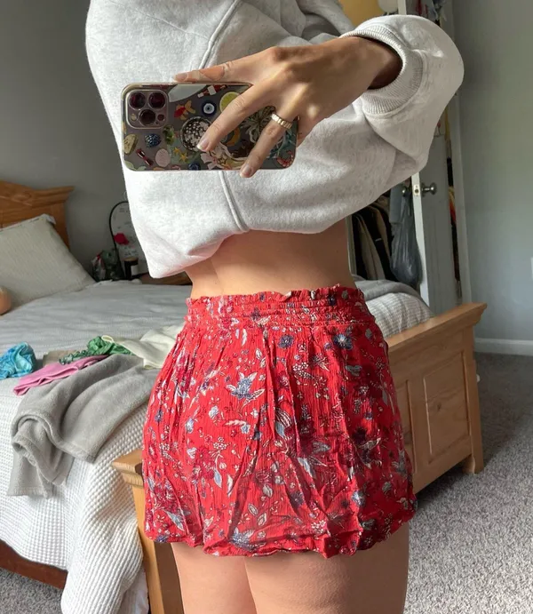 American Eagle Cover-up Flowy Shorts - Image 2