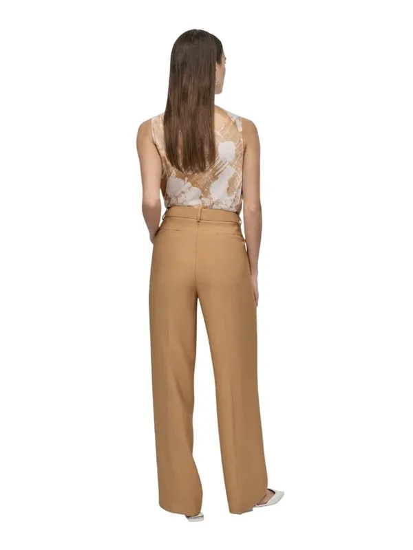 DKNY Womens High-Rise Sueded Side Pocket Canvas Pants UE5P8047 Whiskey Brown 12 - Image 13
