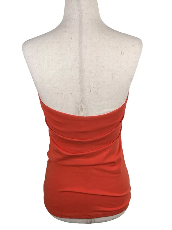 Vintage Y2K Express Sexy Basic Tube Top Size Small Orange Going Out Top 2000s - Image 2