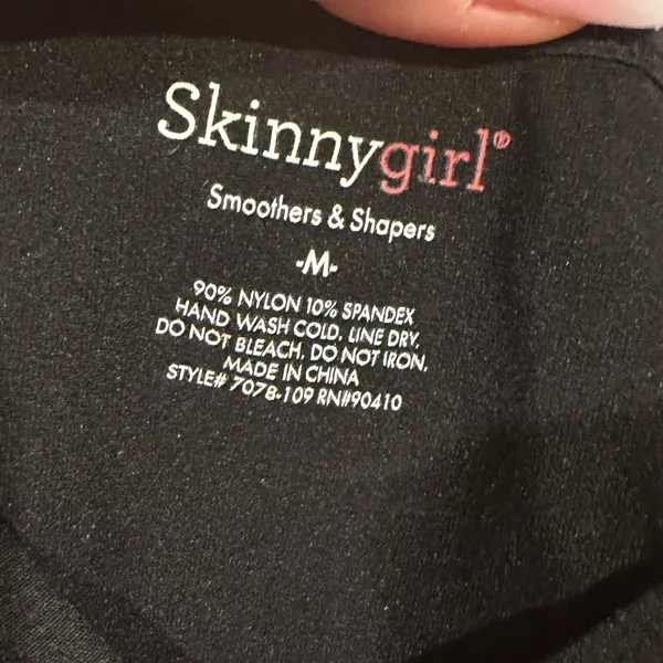 Skinnygirl Smoothers Shapers Black Minimalist Tank Top M - Image 4
