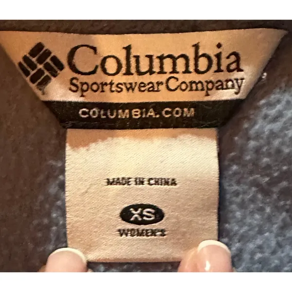 Columbia Women's XS World Blue Fleece‎ Full Zip Jacket Casual - Image 2