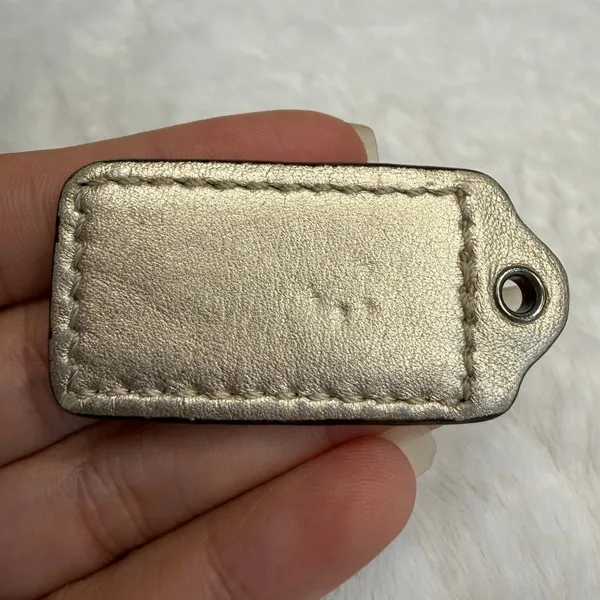 1.5" COACH Purple Fob Bag Charm Hang tag Hangtag - Image 2