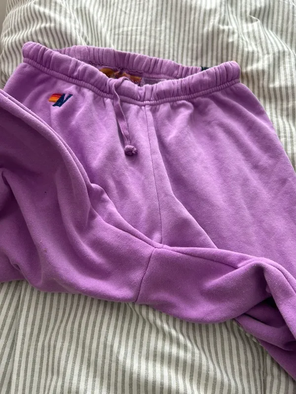 Purple Aviator Nation Sweatpants - Image 4