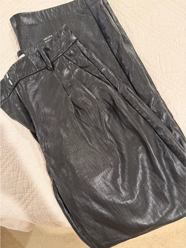Aritzia Leather Pants - Image 5