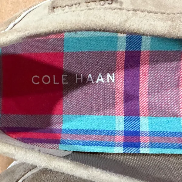 Cole‎ Haan Nantucket 2.0 Penny Loafers Womens 10.5 Beige Suede Light Academia - Image 13