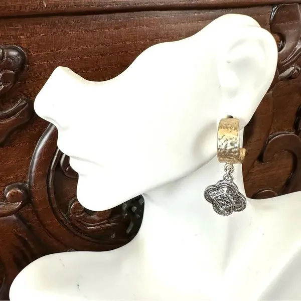 Chico’s Allison mixed charm hoop earrings - Image 6