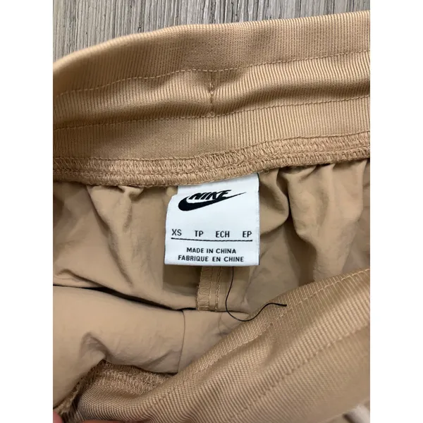 Nike Women's DQ6809-200 Essential Woven High Rise Joggers Beige XS - Image 3
