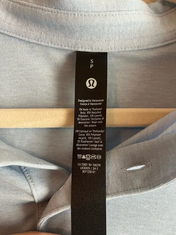 Men’s Lululemon Polo Shirt - Image 3
