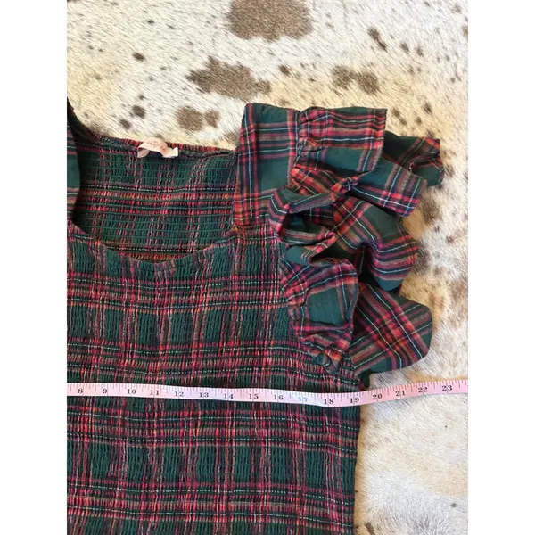 IVY CITY‎ CO Hattie Dress Evergreen Plaid Size 2X - Image 8