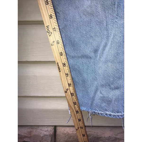 American Eagle Mom‎ Jean Blue Denim Size 10 Regular Jeans Distressed - Image 5
