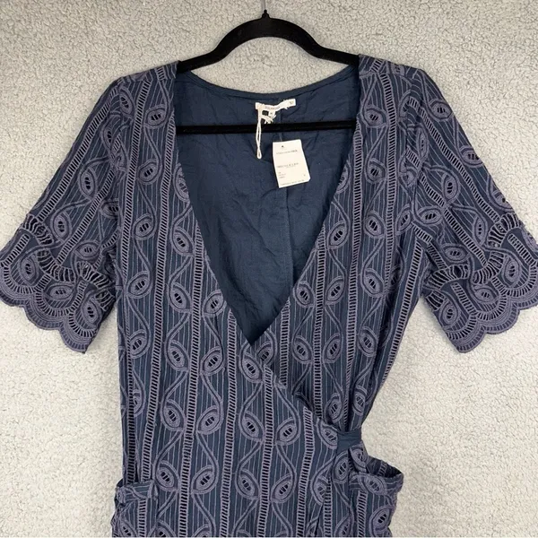 Tularosa Dress Womens Medium Rocky Wrap Eyelet Whimisgoth Witchy Dark Academia - Image 4