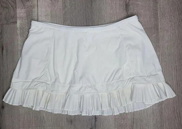 Lululemon City Sky Run By Skirt White size 10 pockets ruffle tennis skirt - Image 7