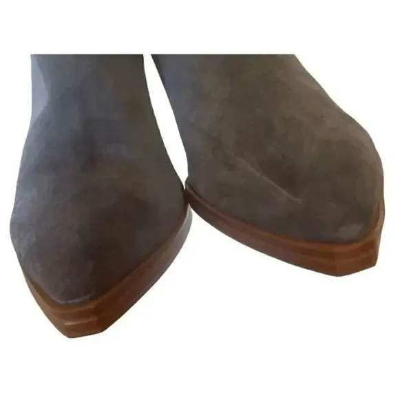 Marc Fisher Suede Leather Gadri Pointed Toe Bootie Gray SZ 6.5 - Image 10