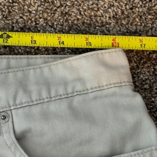 Vintage Polo Jeans Co Ralph Lauren Saturday Shorts Womens 10 White Denim Y2K - Image 5