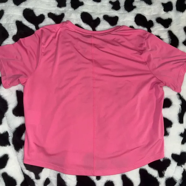Nike Pink Crop Relaxed T-Shirt - Image 3