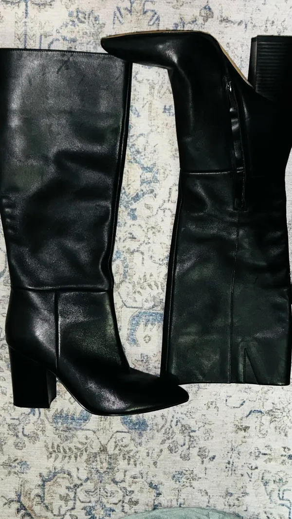 Nine West Boots Leather Black - Image 3