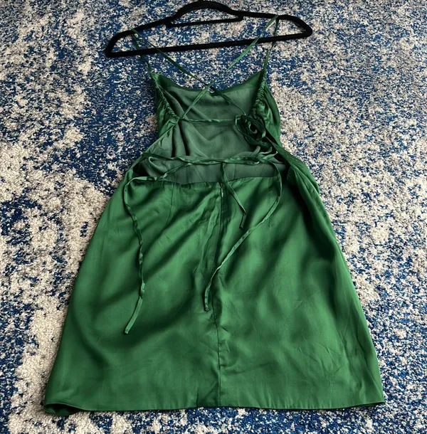 Lovers and Friends Dani Mini Dress in Emerald - Image 7