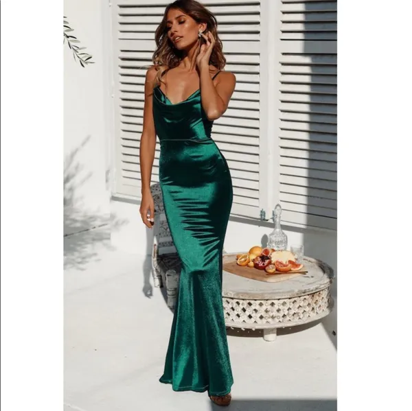 Test Of Hello Molly Time Green Maxi Dress - Image 2