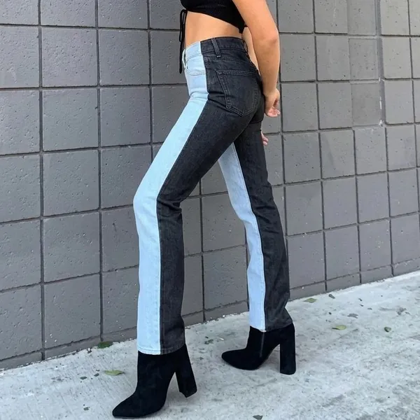 Revice Ex-Boyfriend Two Tone High Waisted Denim Jeans Harlow Wash Womens 25 - Image 2