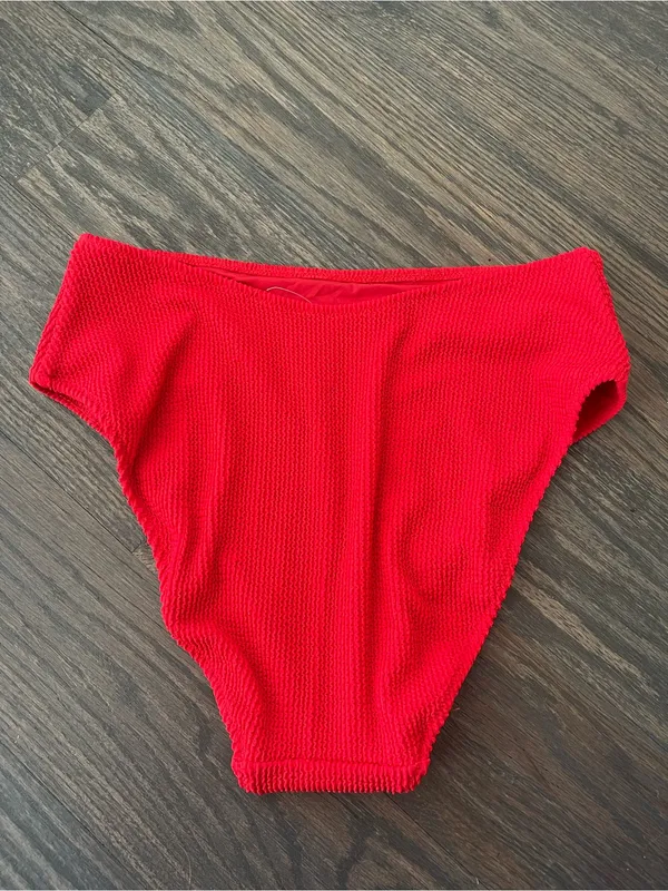 Show Me Your Mumu Sail Bikini Bottoms size XL Red Hot Tamale Scrunch NWOT - Image 7