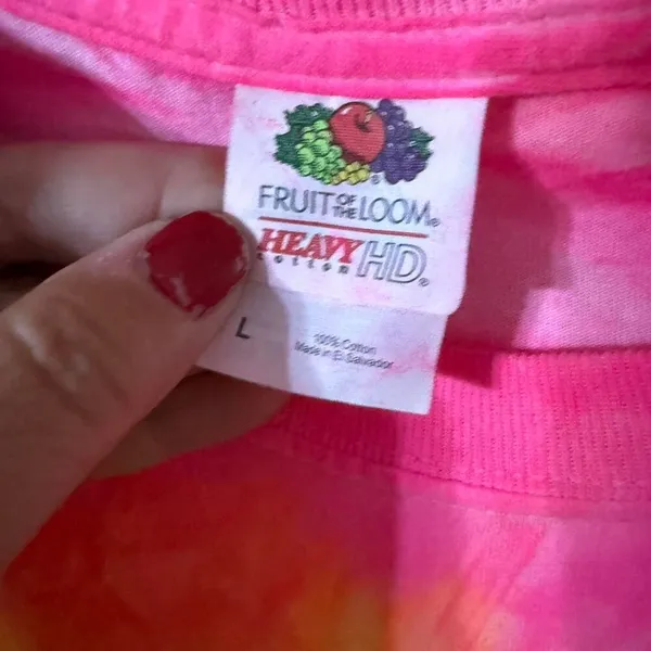 Fruit of‎ the Loom Destin Florida Tie-Dye Tshirt Size Large - Image 2