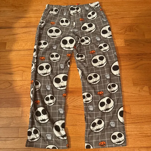 Disney Jack Skellington Halloween Pajama Pants -Large - Image 4