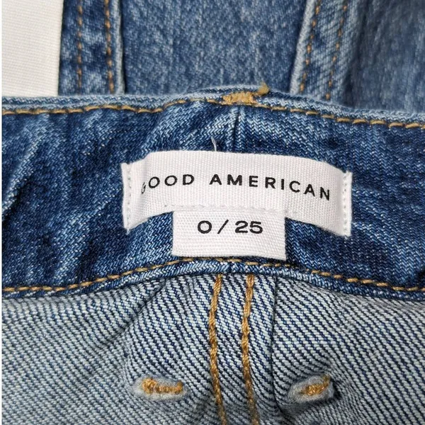 Good American‎ Good Classic Raw Hem Jeans 0/25 NWT - Image 9